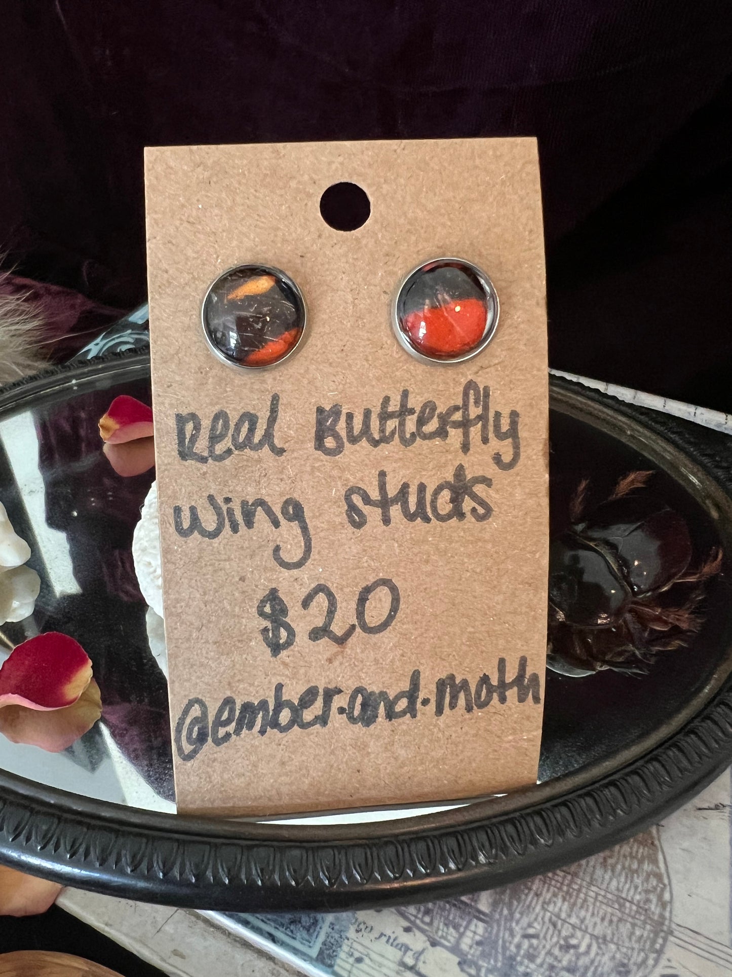 Butterfly wing studs