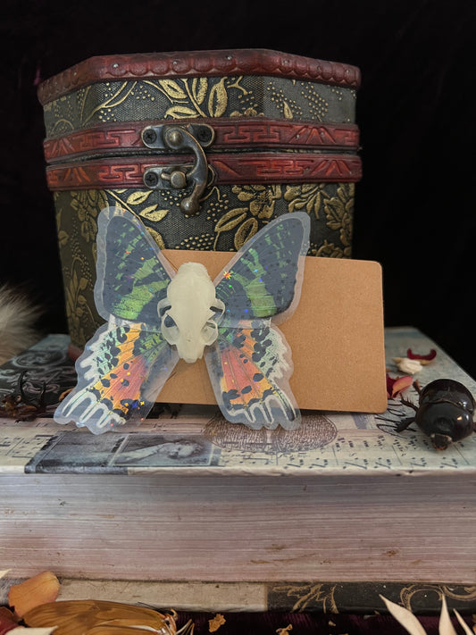 The Forrest Fae Hair Clip - Madagascar Sunset Moth