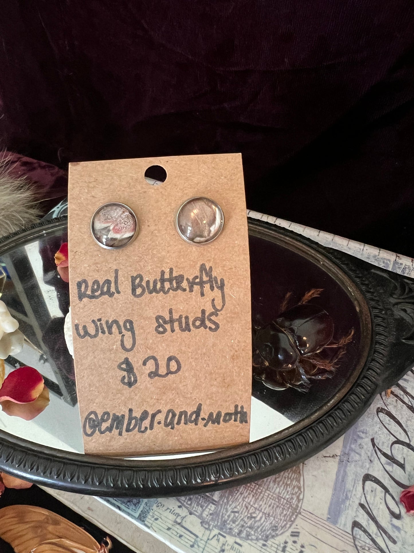 Butterfly wing studs