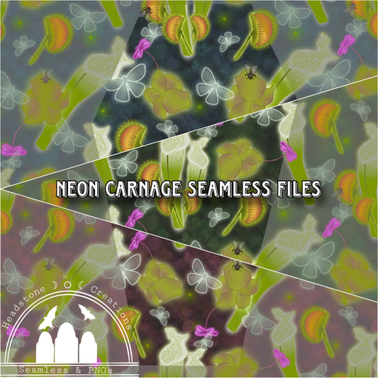 Neon Carnage Seamless Files curiosities collab