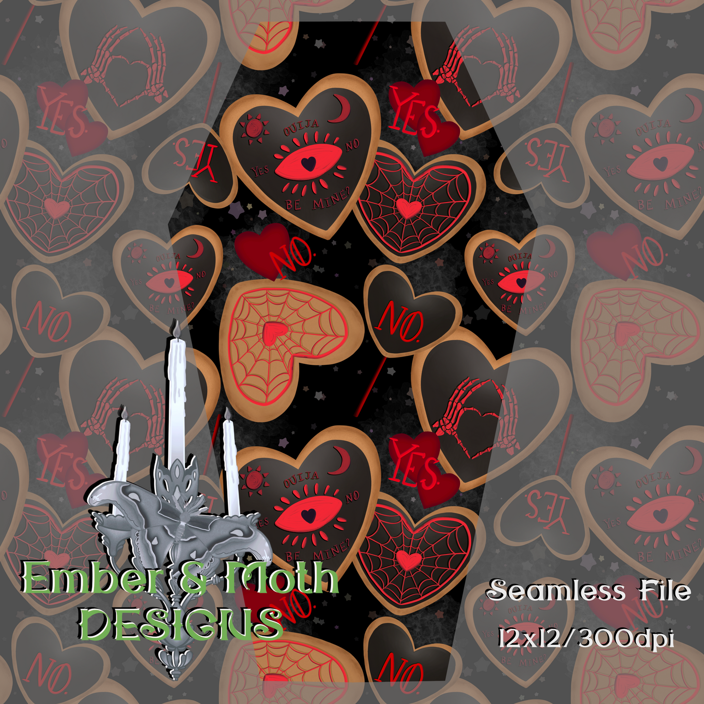 Valentines EVERYTHING BUNDLE seamless, coords & PNGs