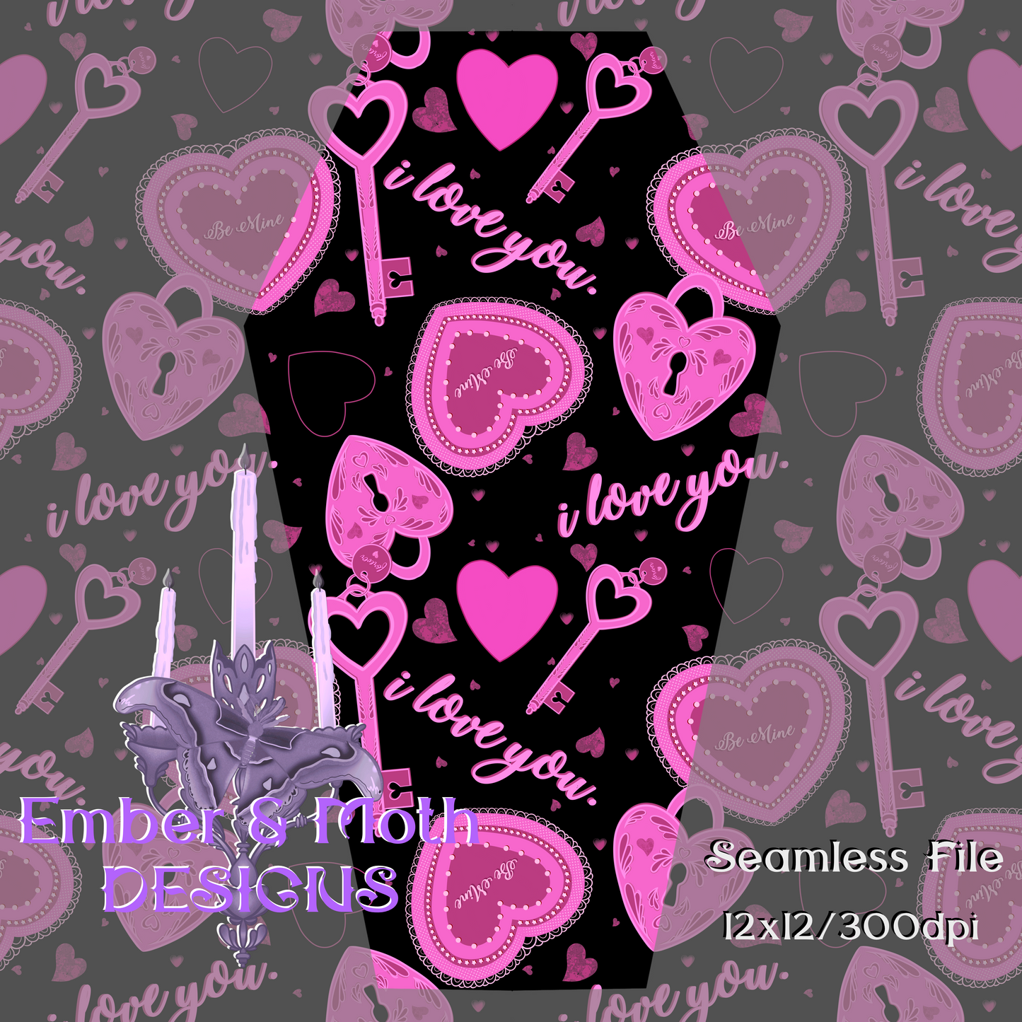 Valentines EVERYTHING BUNDLE seamless, coords & PNGs