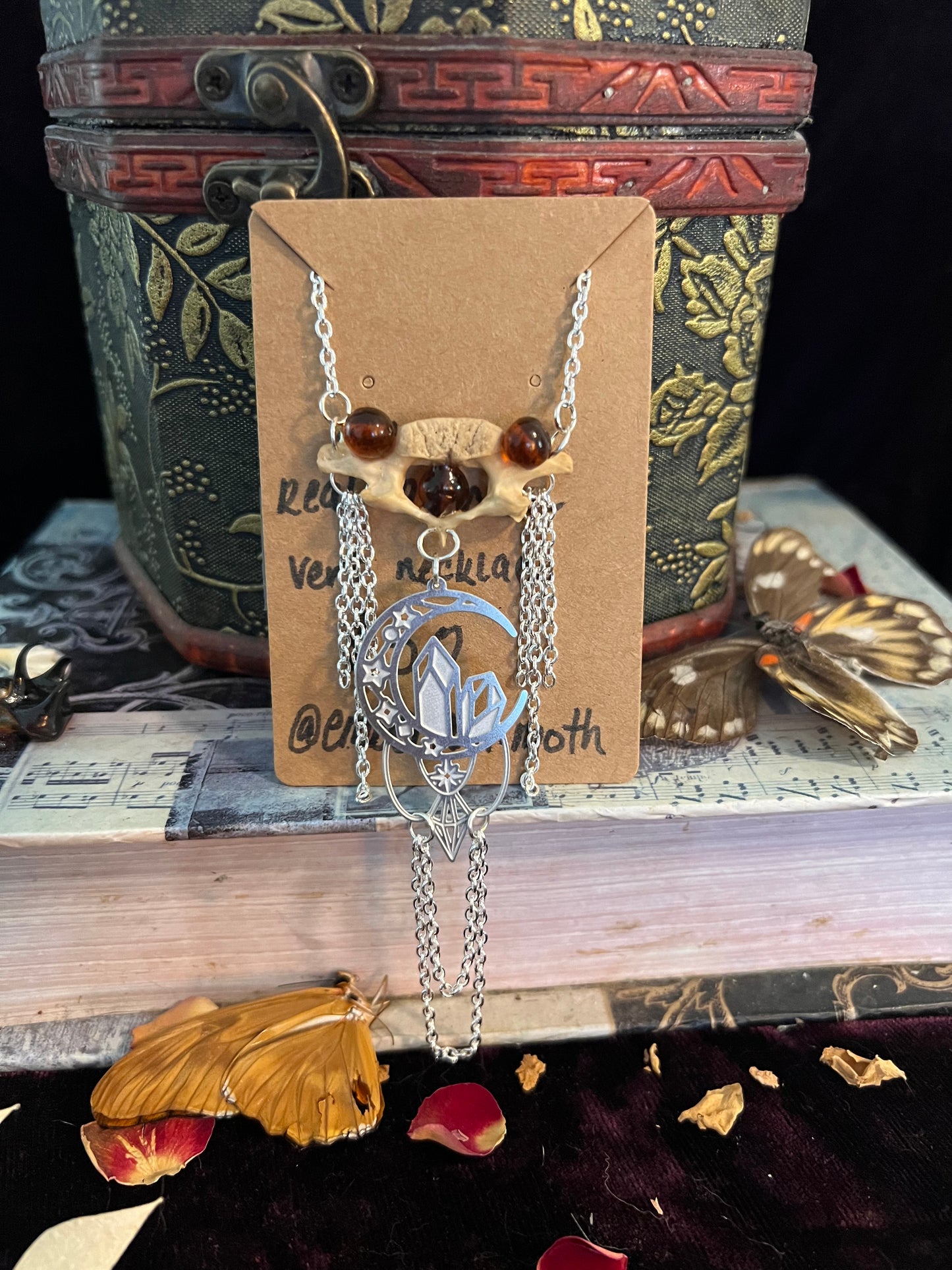 Racoon Vertebrae necklace