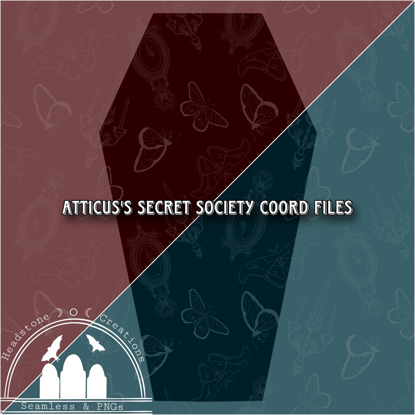 Atticus’s Secret  Society Coord Seamless Files curiosities collab